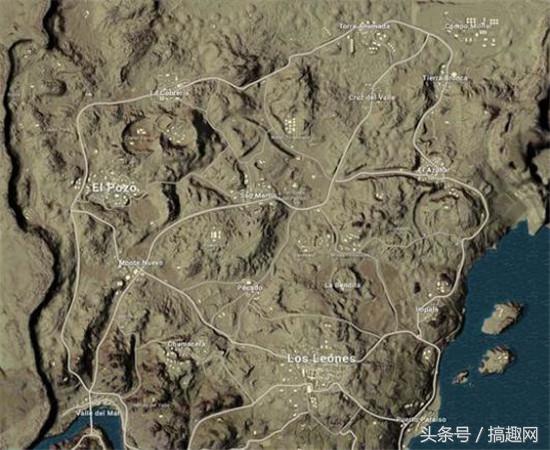 绝地求生沙漠地图